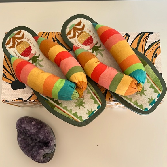 Farm Rio Pineapple Puffy Flip Flop - Picture 2 of 6